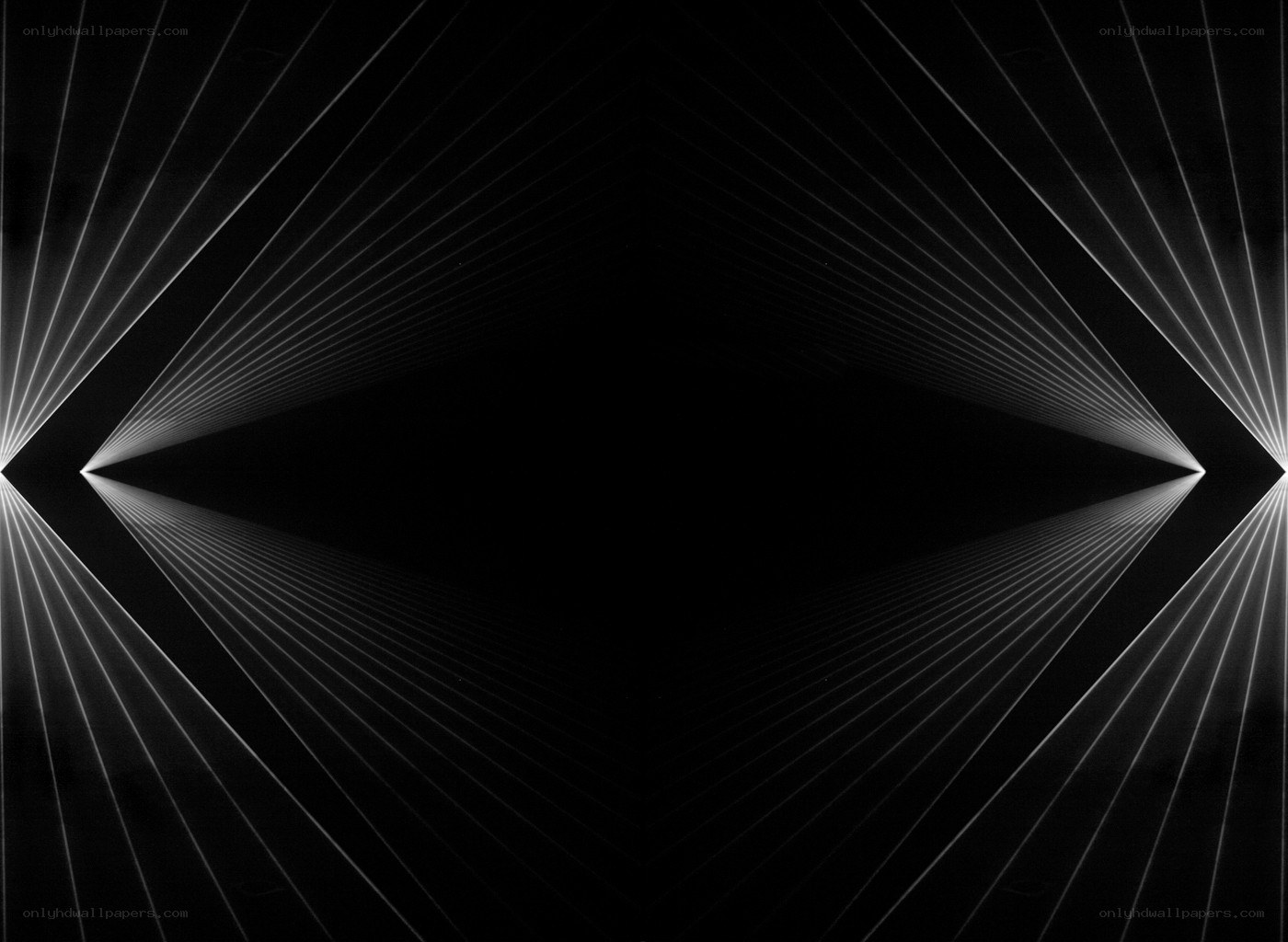 Symmetrical light lines pattern
