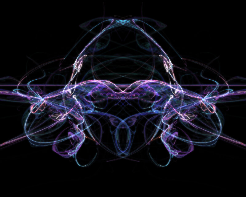 Symmetrical Light Patterns — Purple