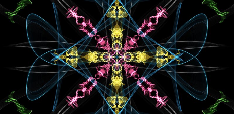 Symmetrical Light Patterns — Yellow