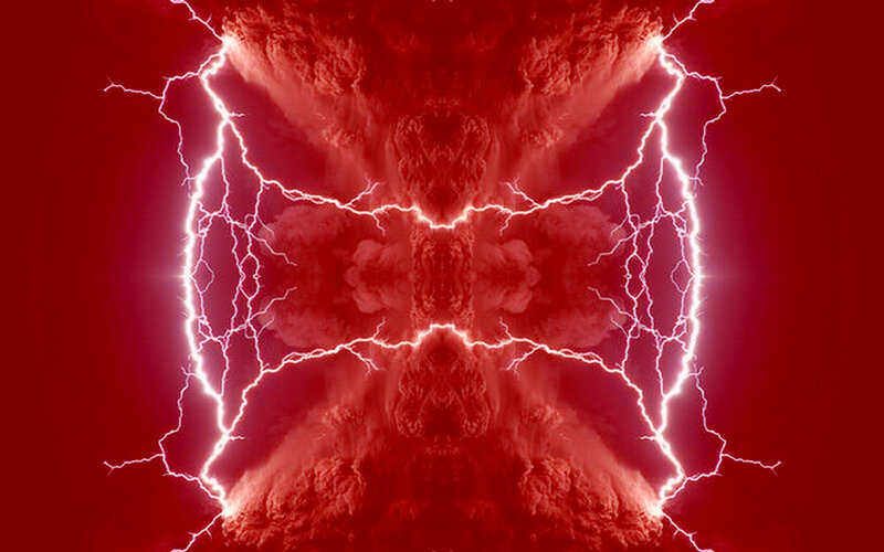 Symmetrical Lightning Storm