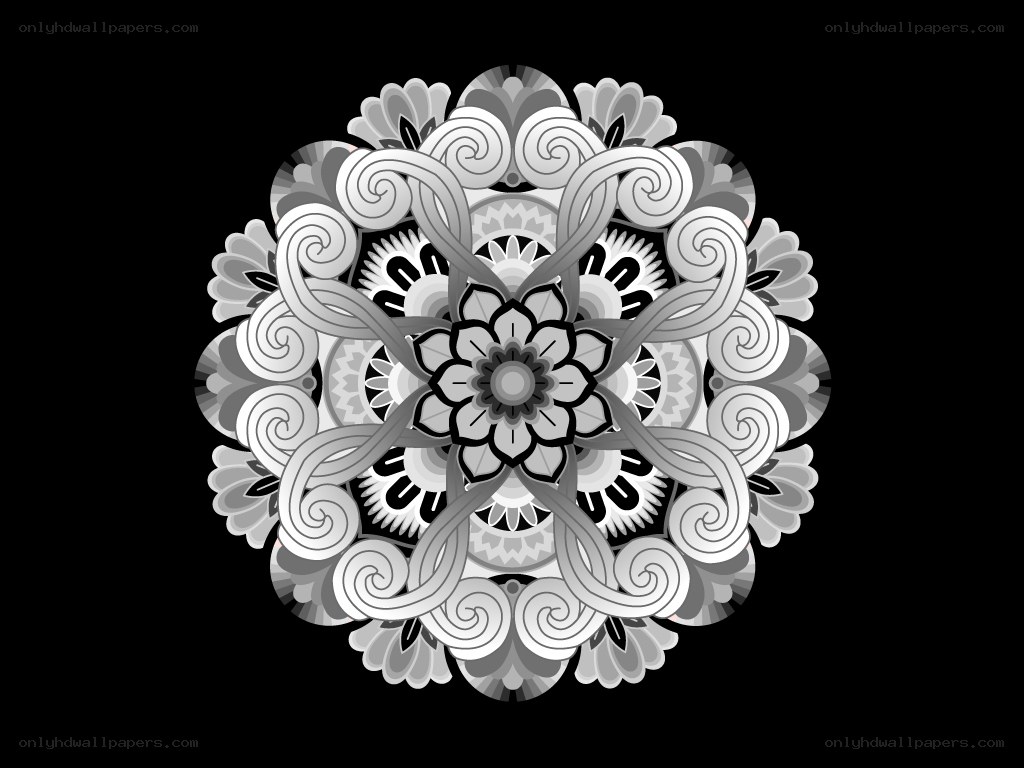 symmetrical mandala design