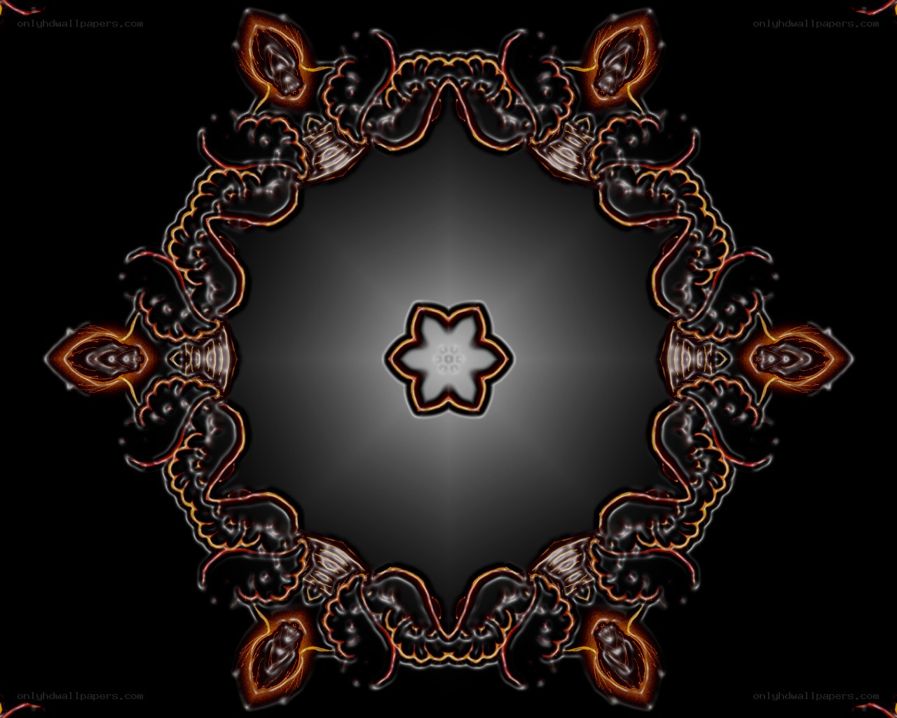 symmetrical mandala design