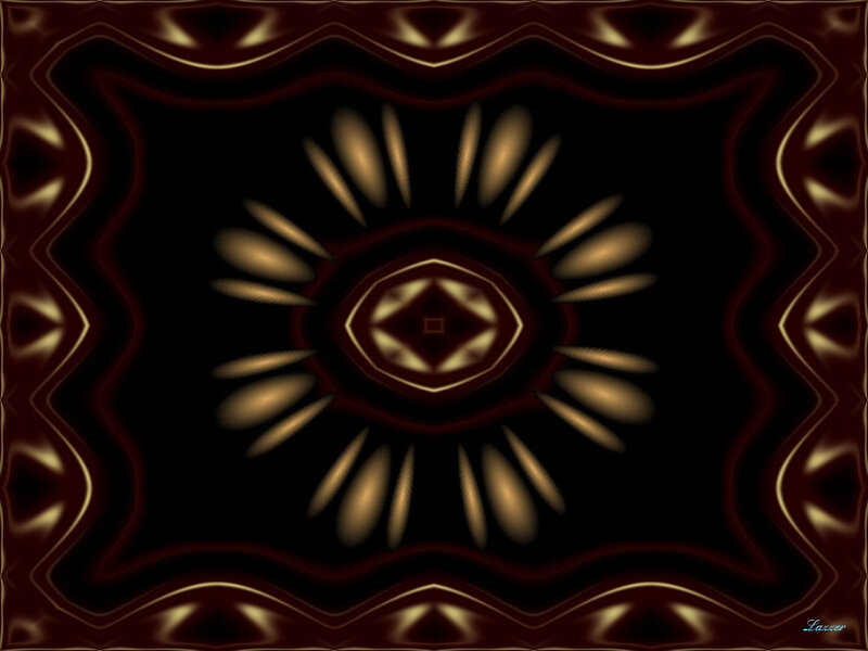 Symmetrical Mandala Pattern — Black, Mystical