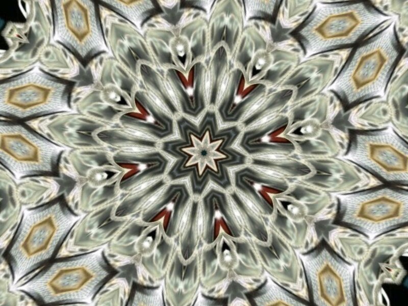 Symmetrical Mandala Pattern — Gray, Calm