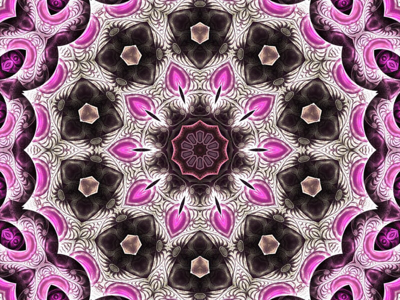 Symmetrical Mandala Pattern — Purple