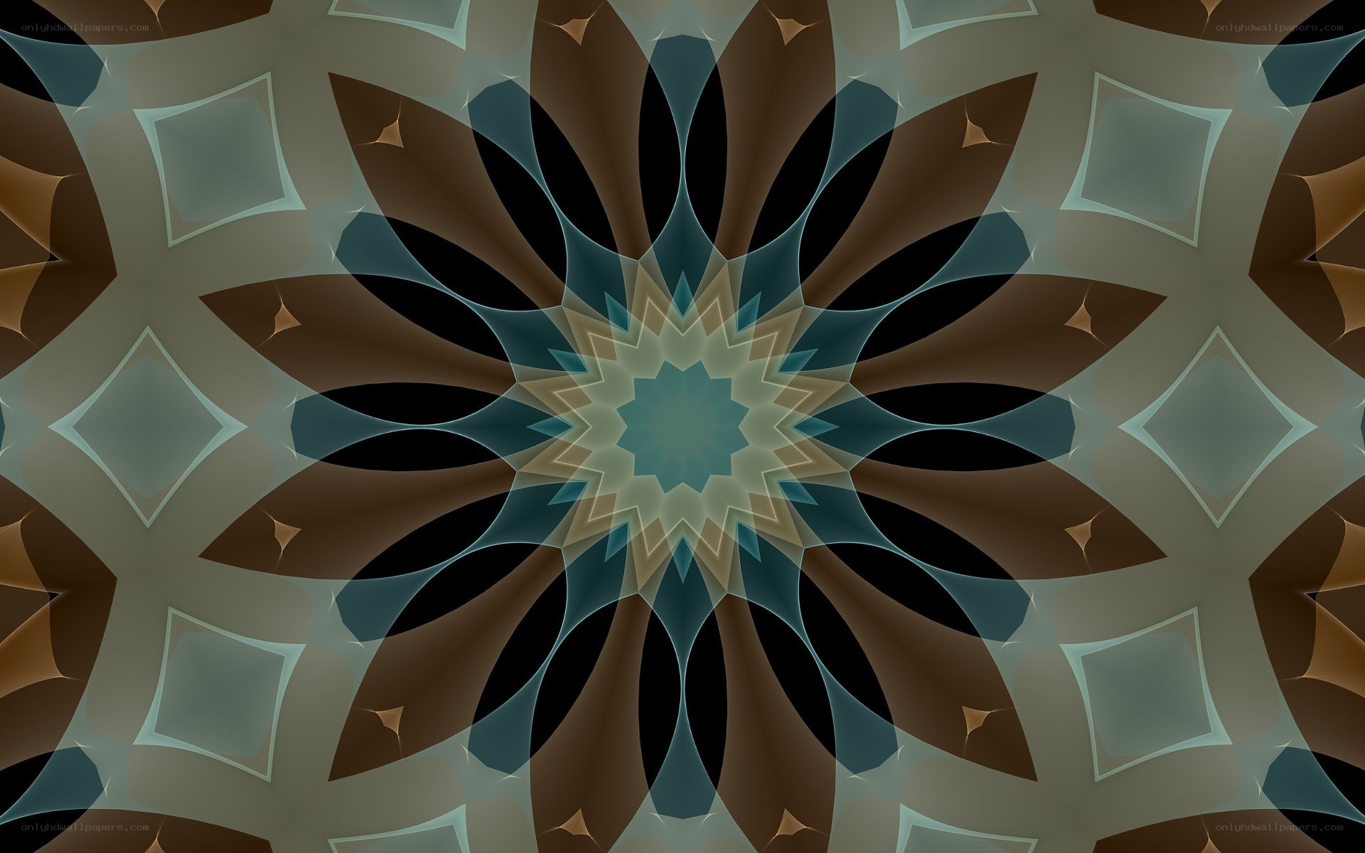 symmetrical mandala pattern