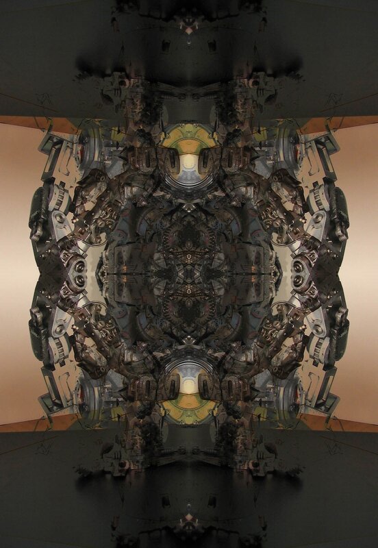 symmetrical mechanical sculpture