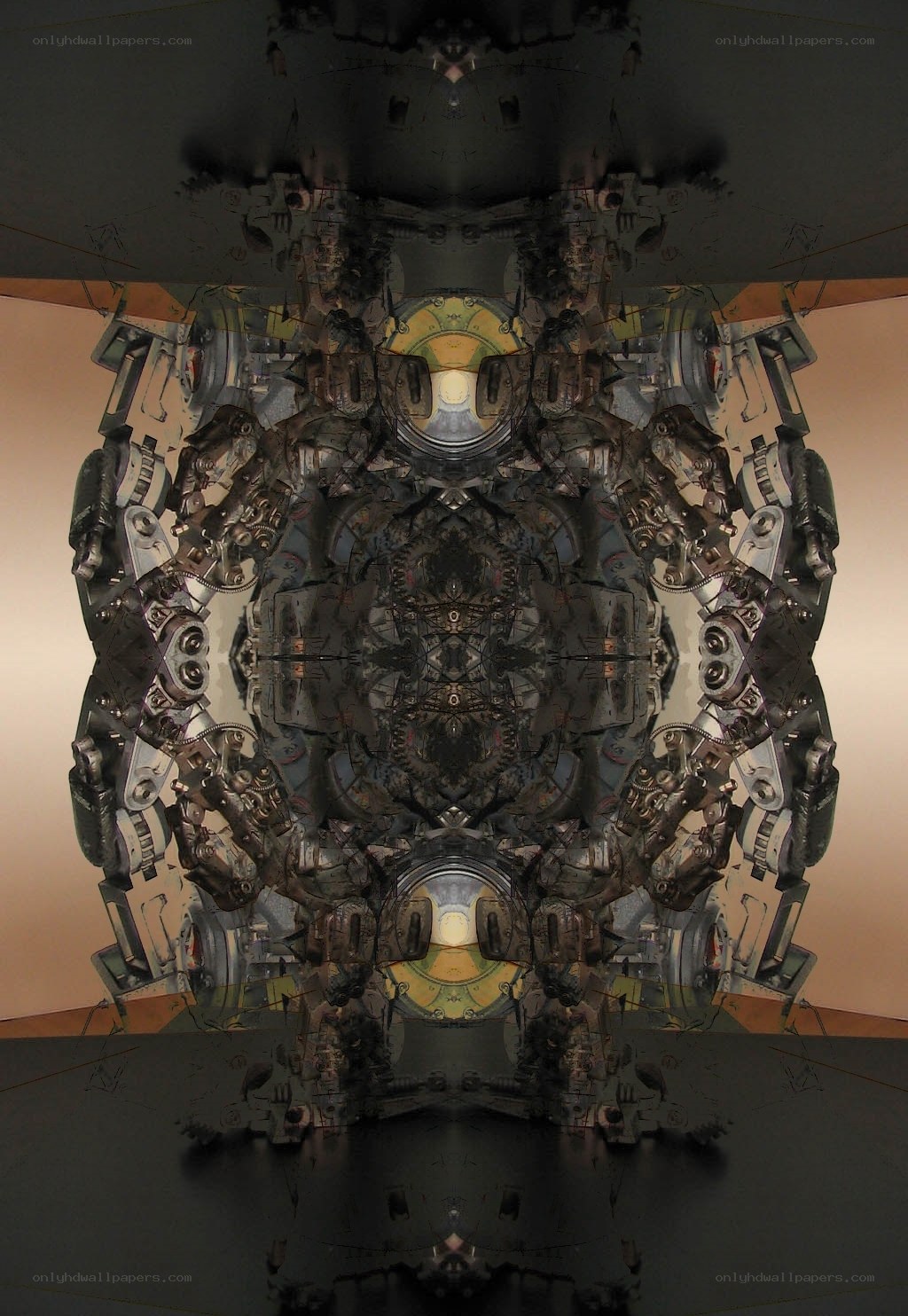 symmetrical mechanical sculpture
