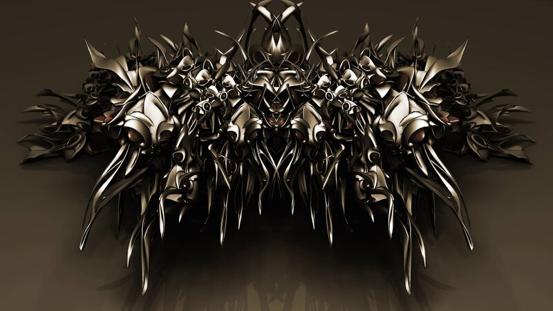 Symmetrical Metallic Sculpture