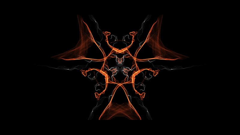 Symmetrical Orange Smoke