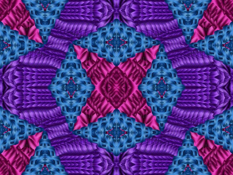 Symmetrical Pattern Design — Blue, Hypnotic