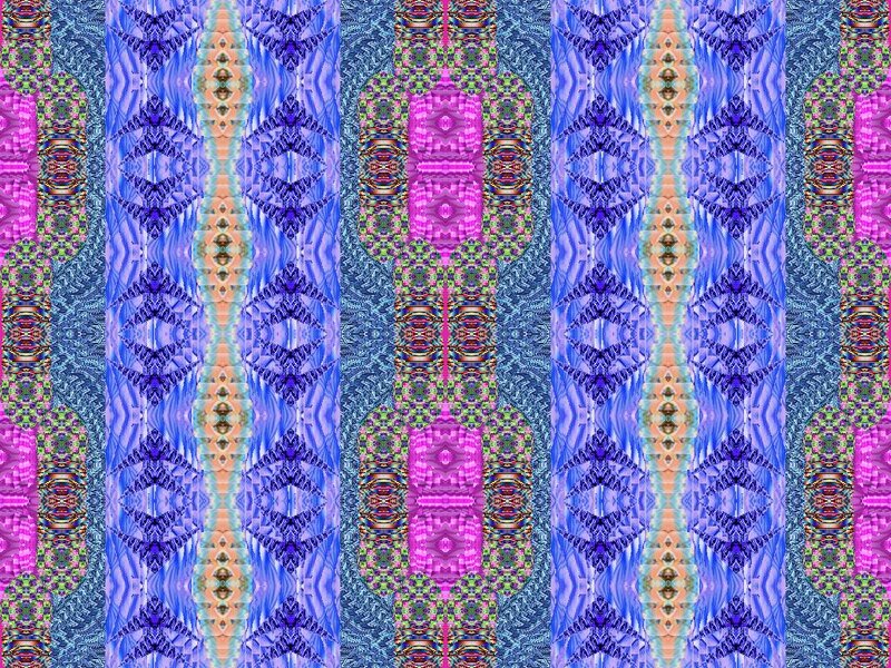 Symmetrical Pattern Design — Blue