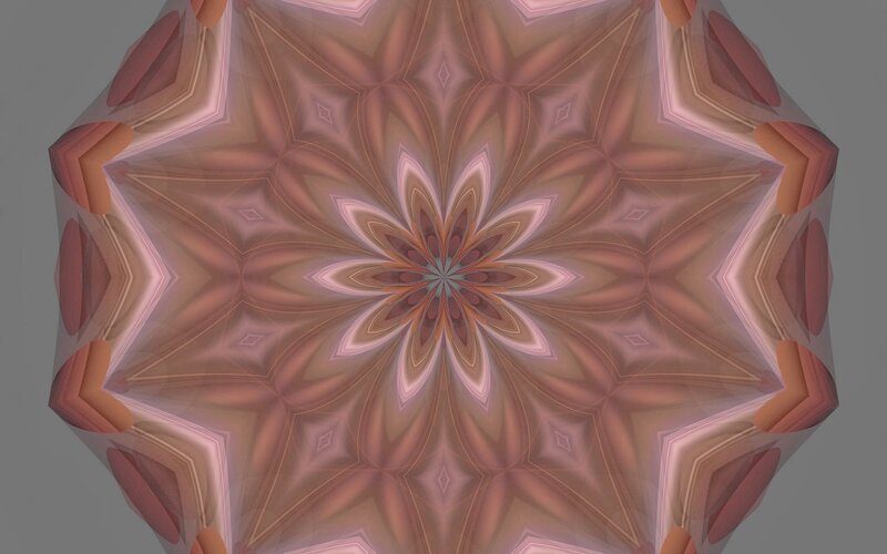 symmetrical pink mandala
