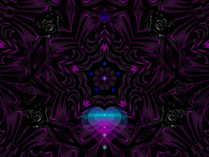 Symmetrical Purple Pattern — Hypnotic