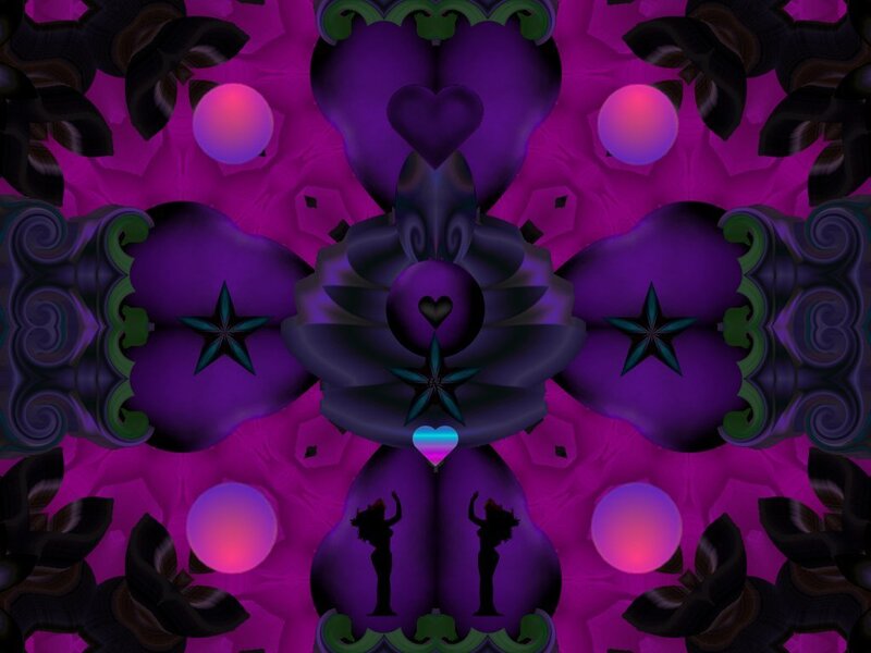 Symmetrical Purple Pattern