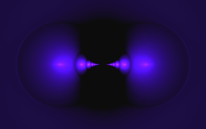 Symmetrical Purple Spheres
