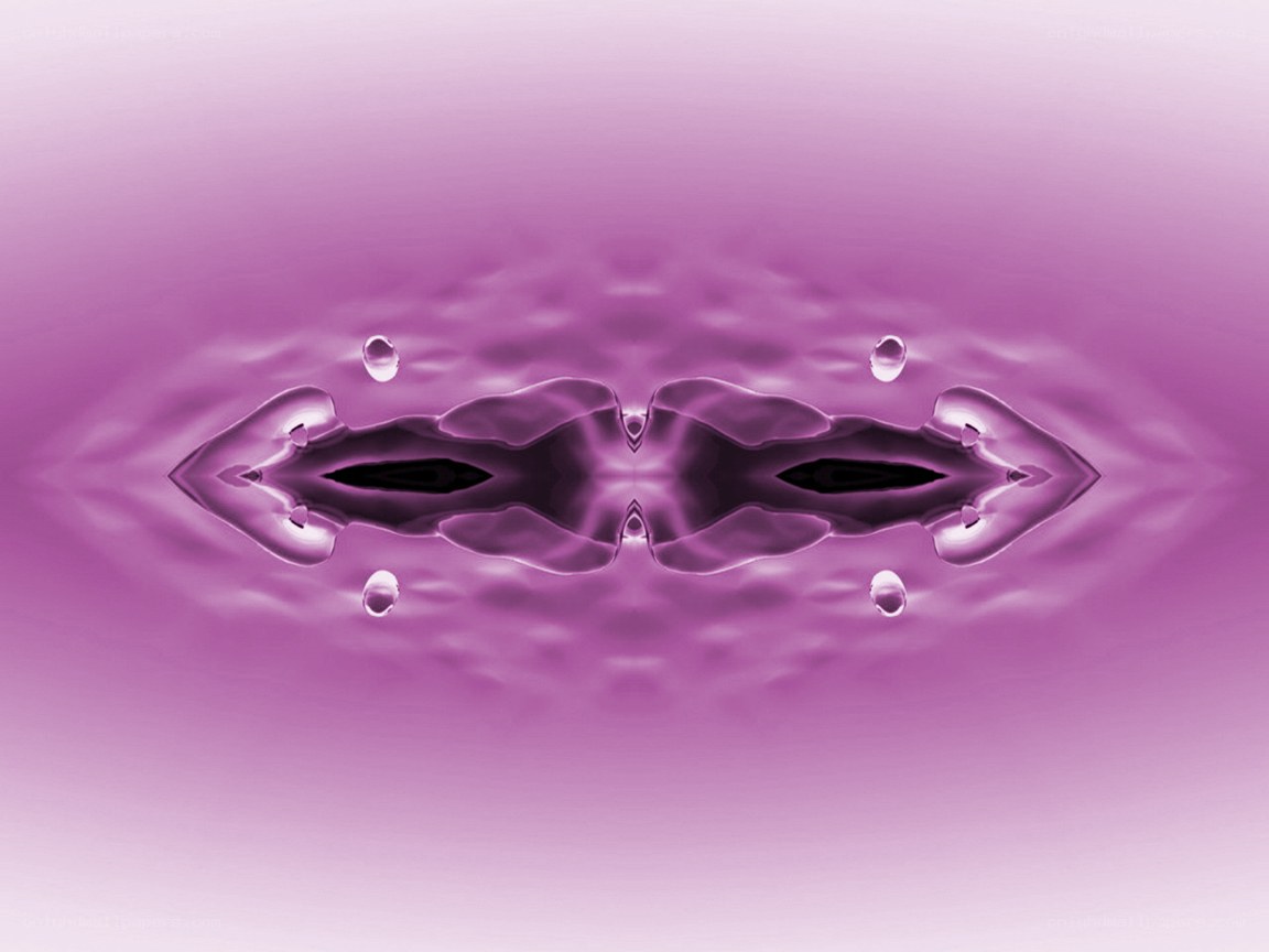 Symmetrical purple water ripples