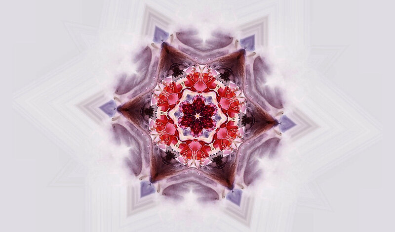 Symmetrical Red Mandala — Calm