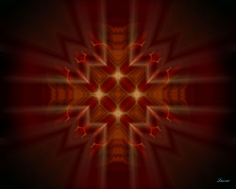 Symmetrical Red Pattern — Dramatic
