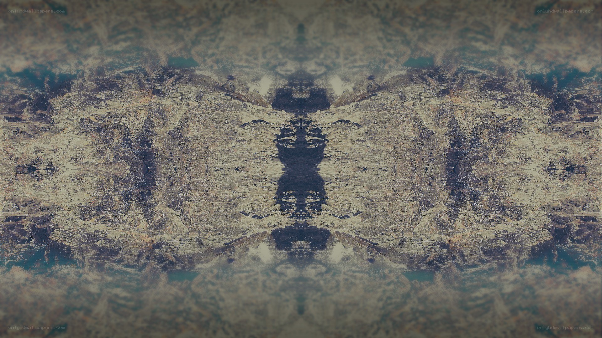 symmetrical rock texture pattern