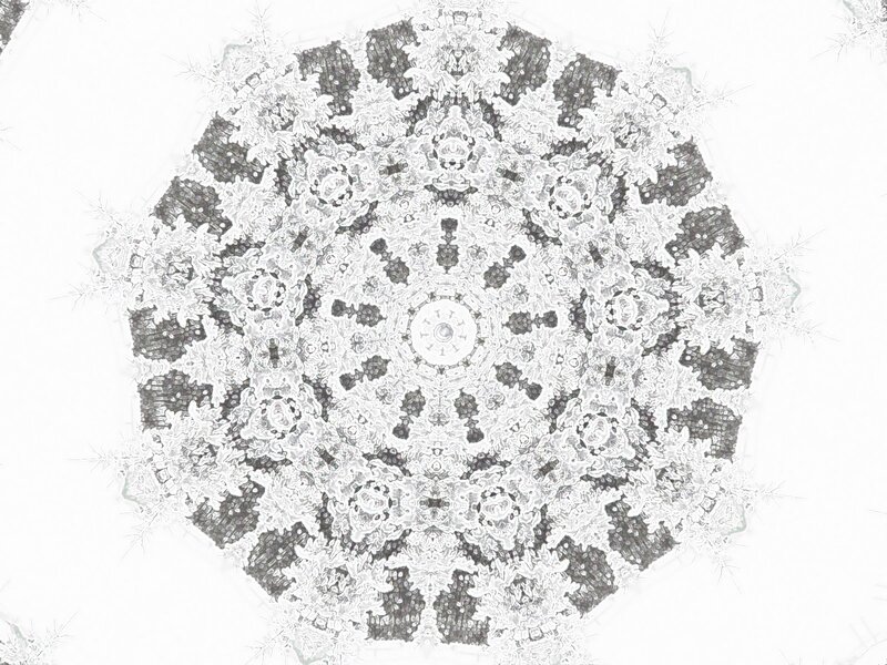 Symmetrical Snowflake Pattern