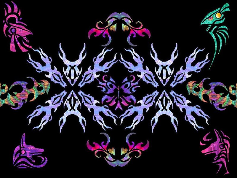 Symmetrical Tribal Pattern