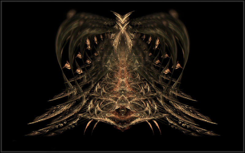 Symmetrical Winged Creature