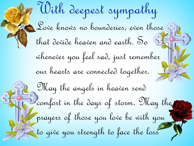 Sympathy Card with Flowers
