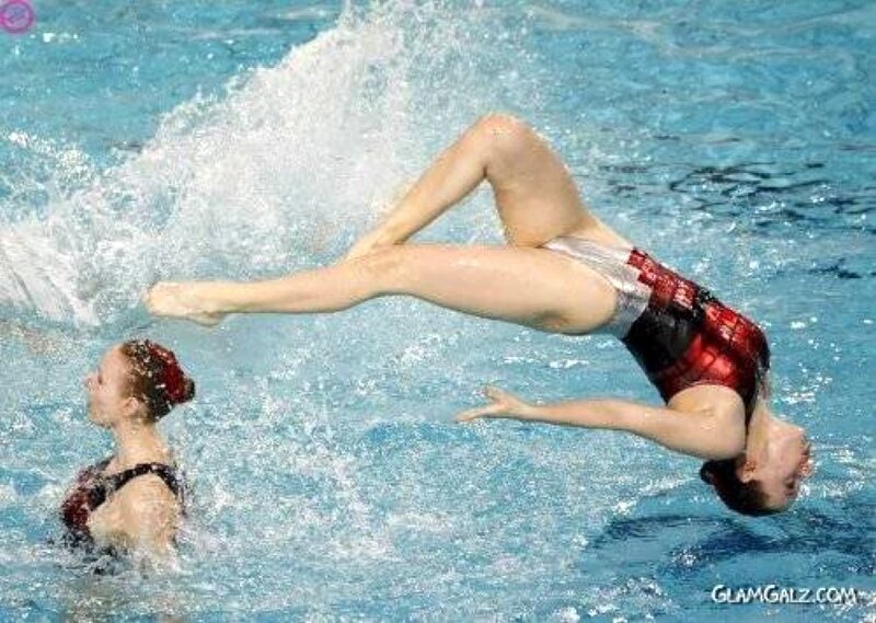 Synchronized Swimmers in Pool — Blue, Dynamic
