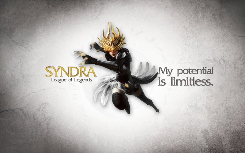 Syndra Character Art — Gray