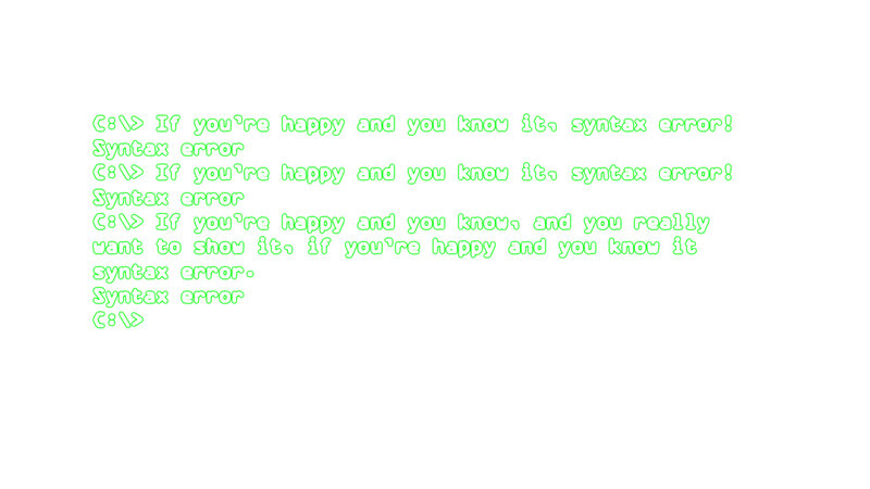 syntax error in command prompt