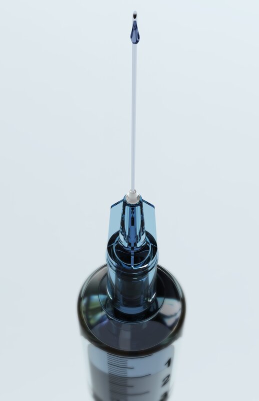syringe with needle