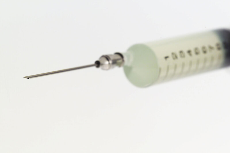 syringe with needle