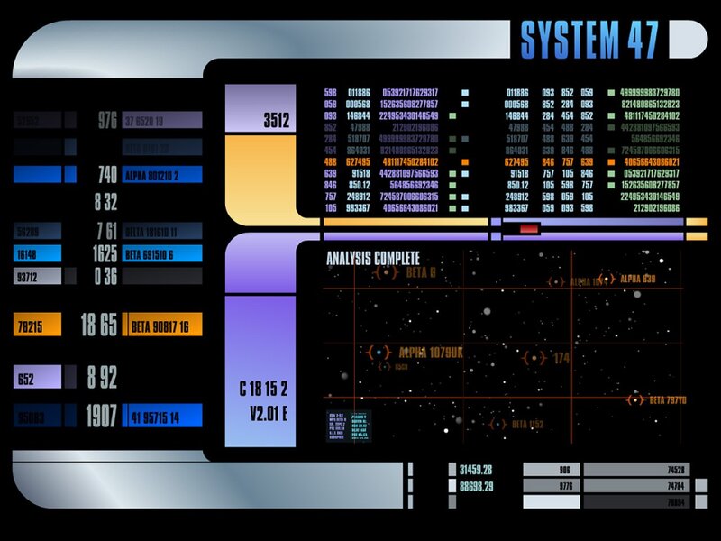System 47 display screen