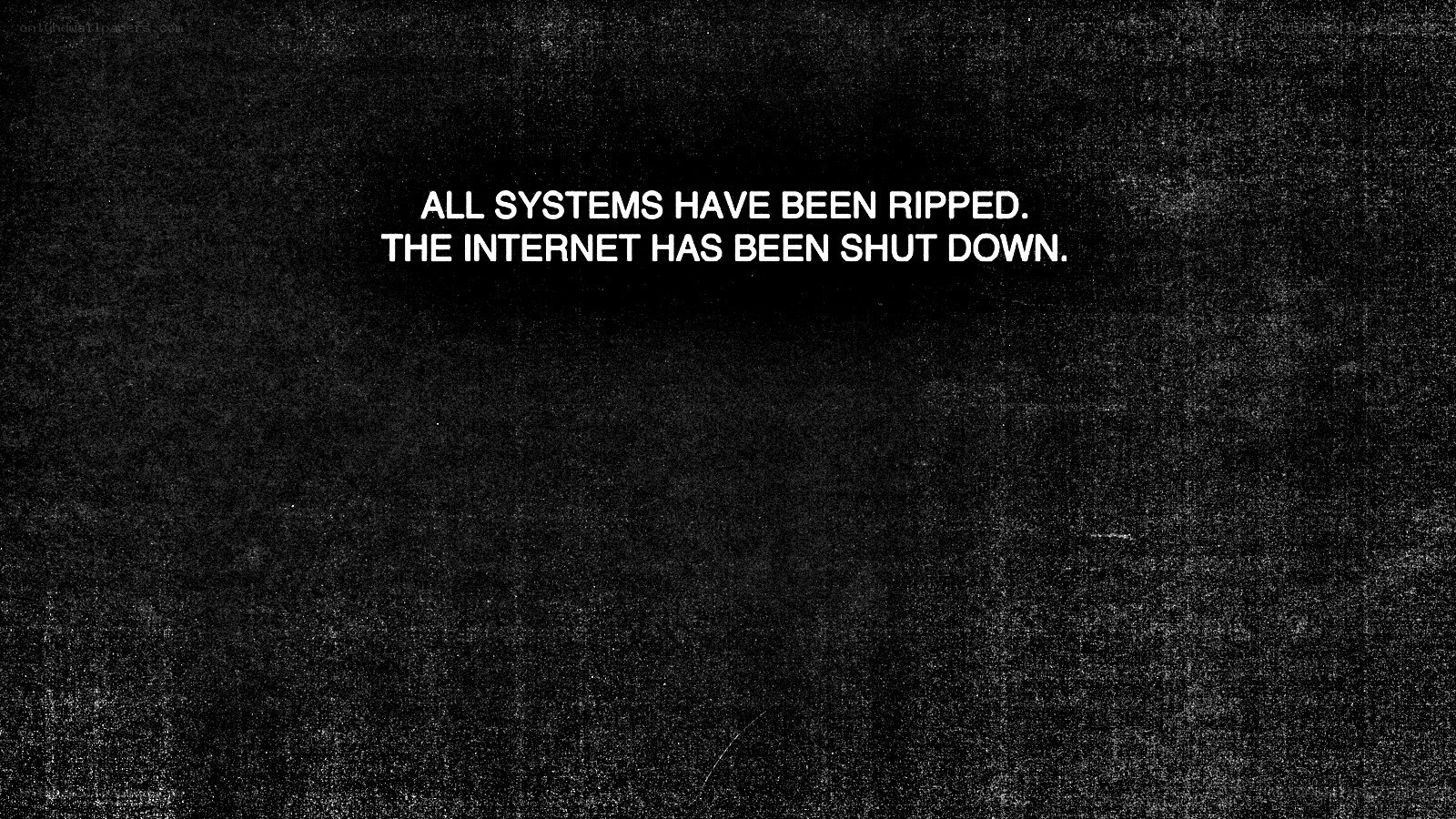 System failure message