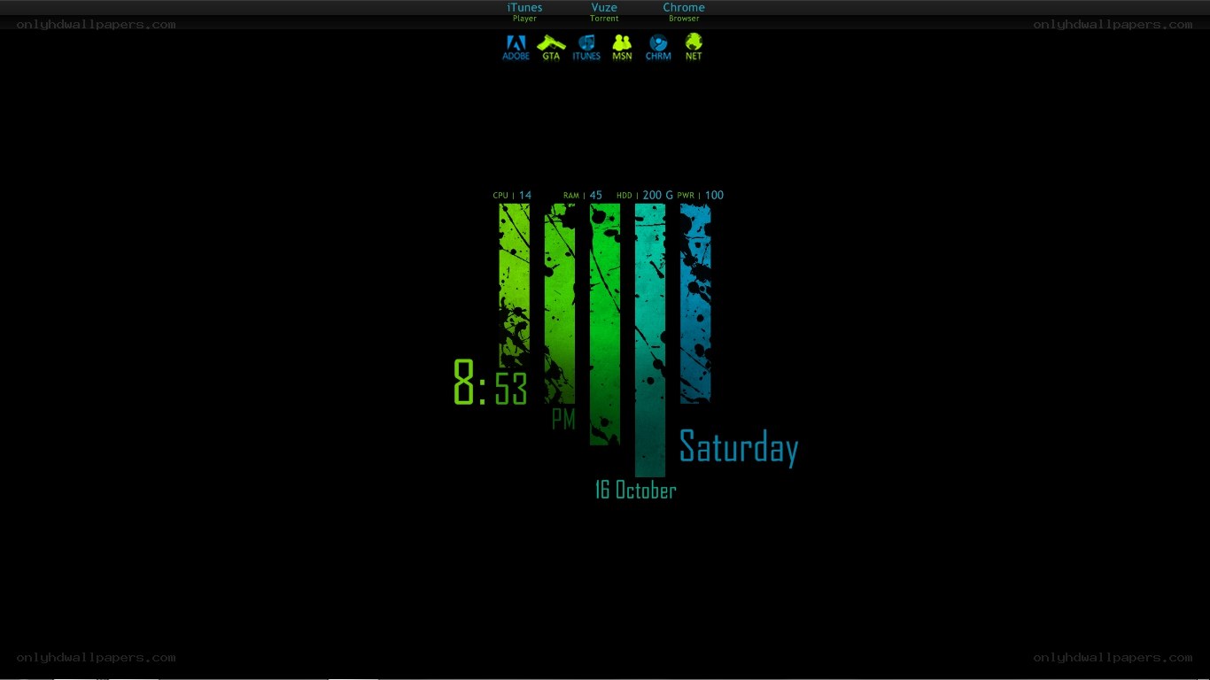 system monitor display