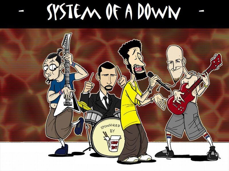 System of a Down cartoon band