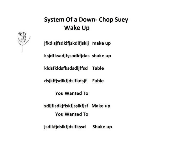 System Of A Down lyrics