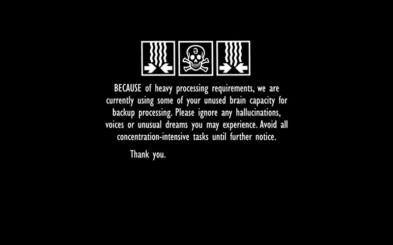 System processing warning