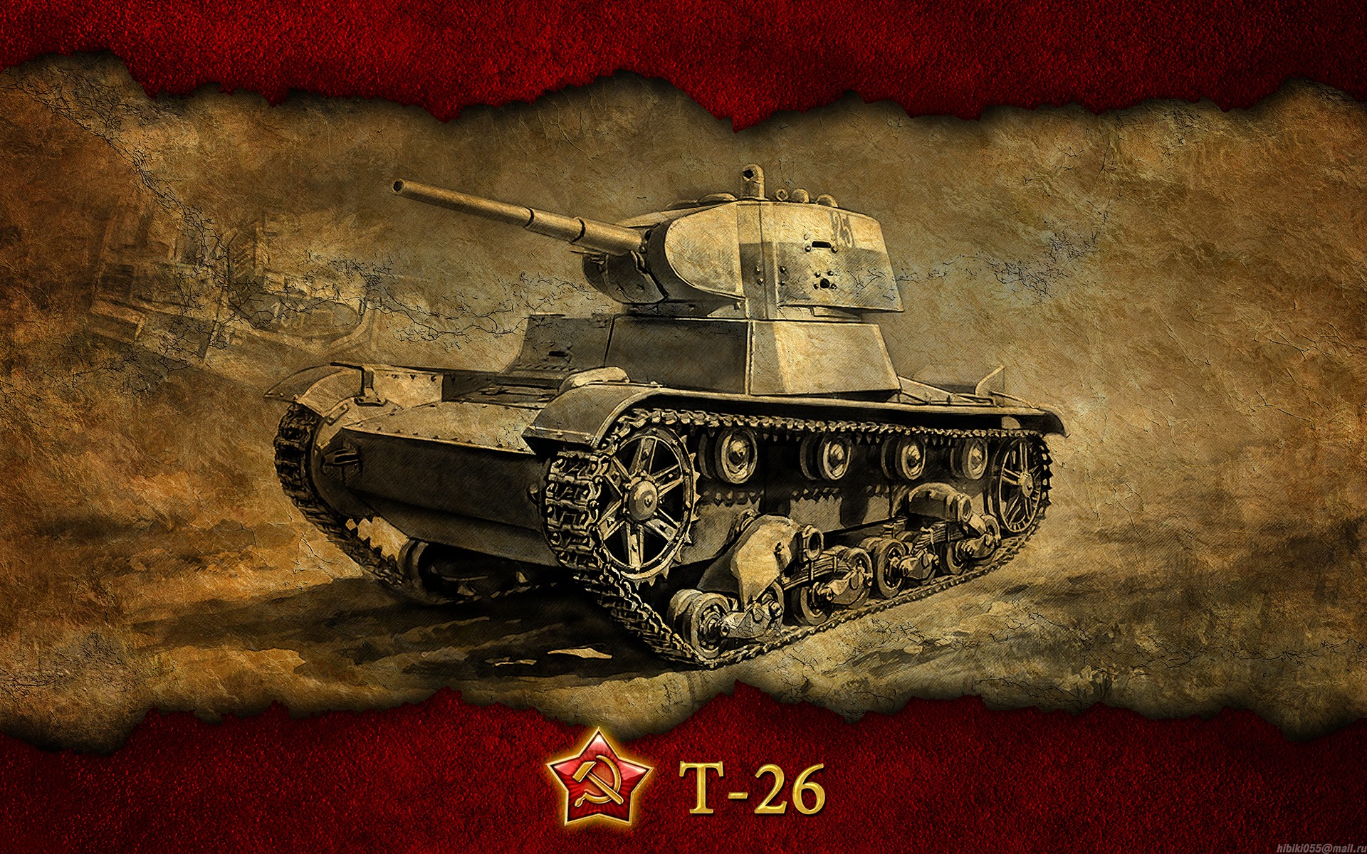 T-26 Tank Artwork