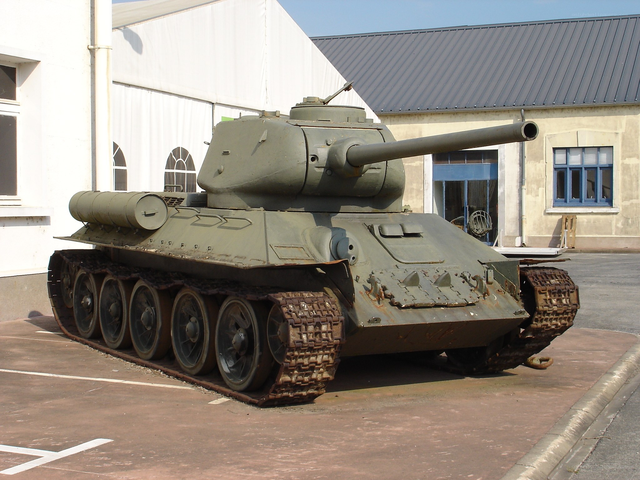 T-34 tank on display
