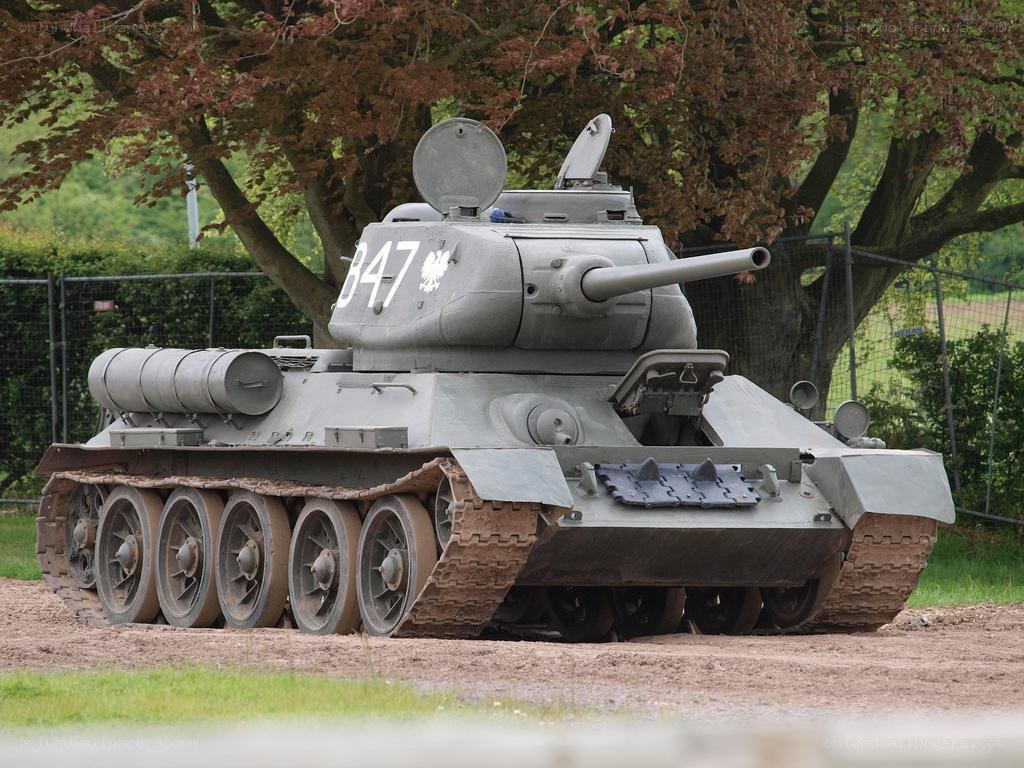 T-34 tank on display