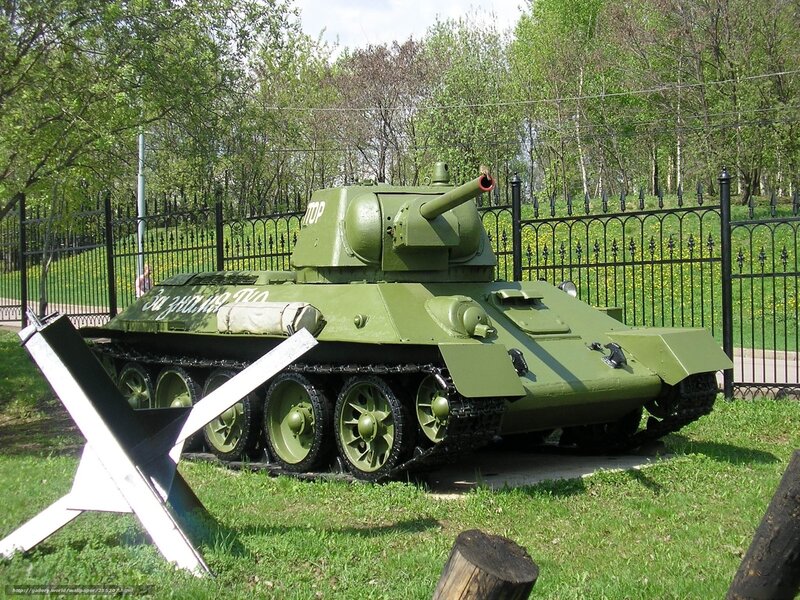 T-34 tank on display
