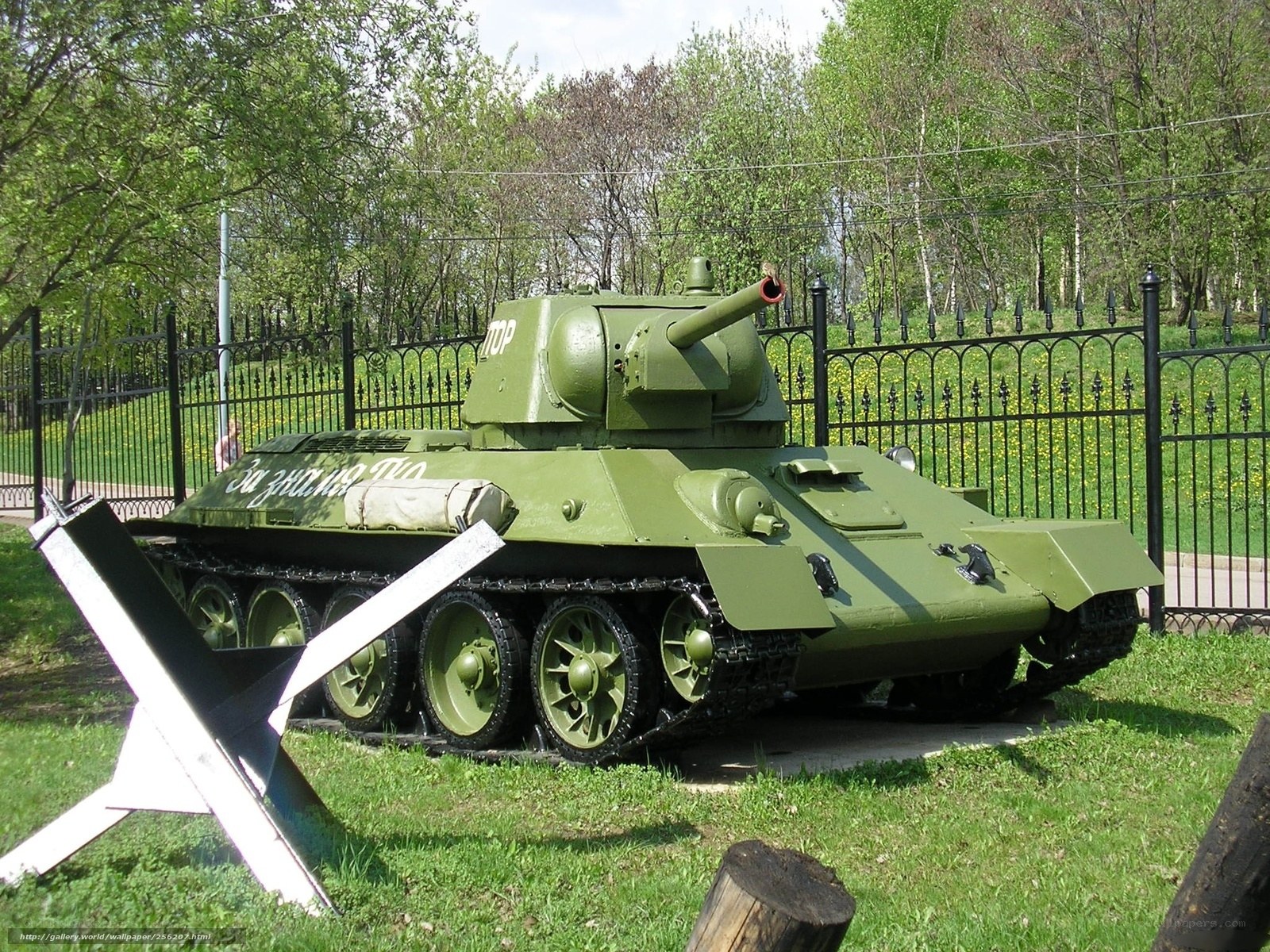 T-34 tank on display