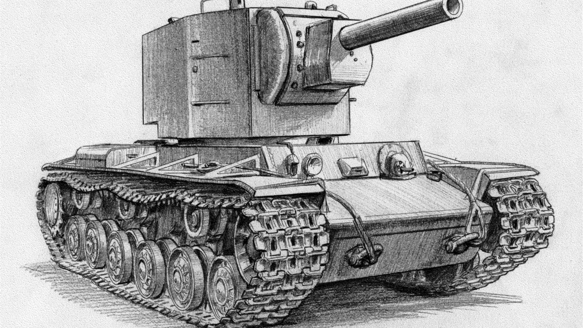 T-34 tank sketch