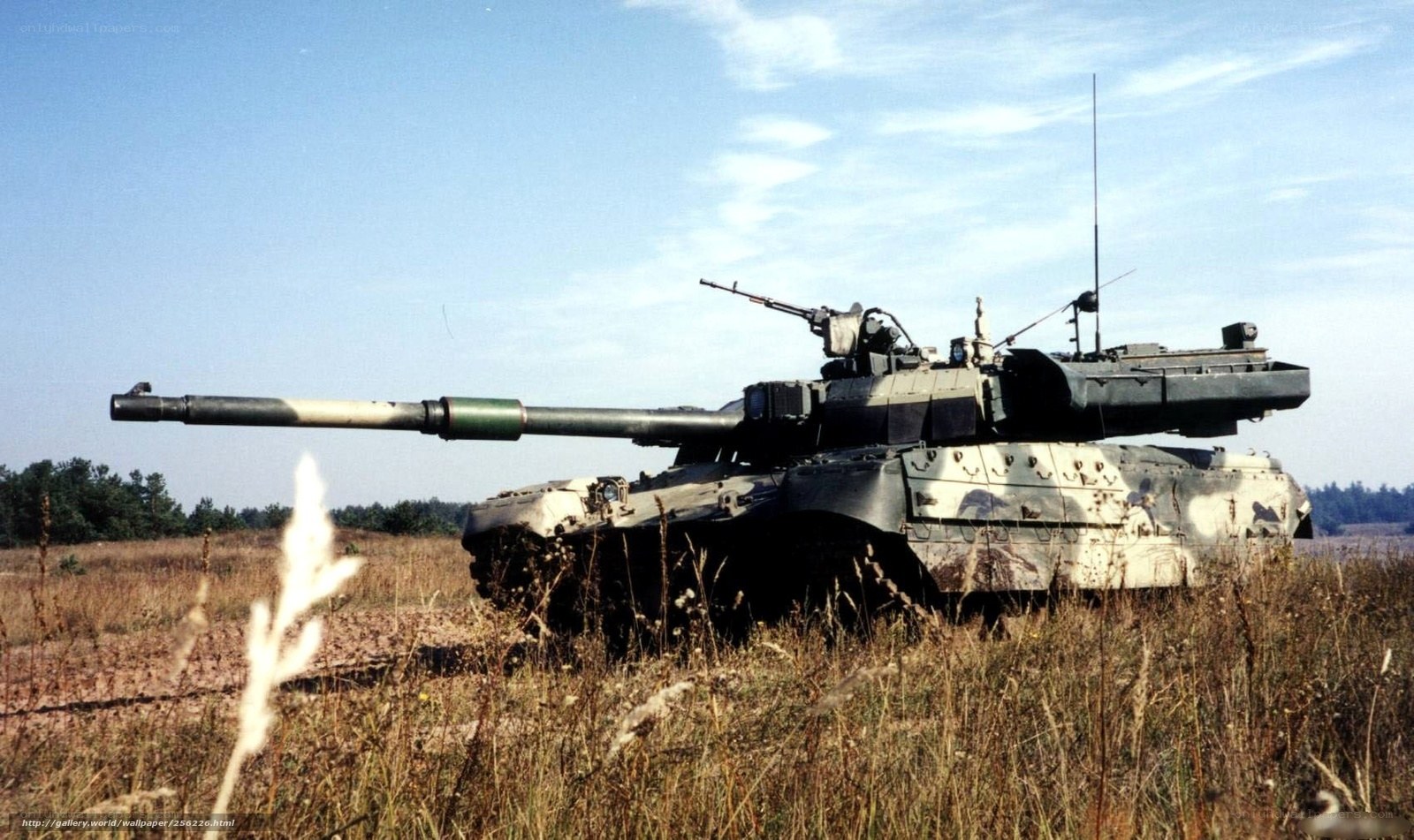 T-72 tank in field