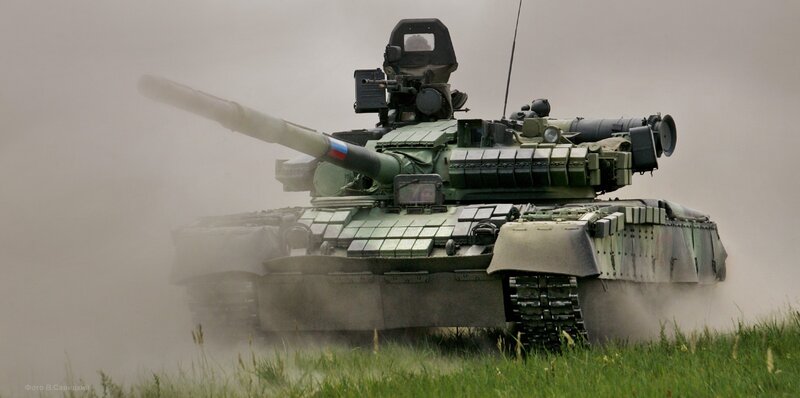 T-72 Tank in Motion — Green