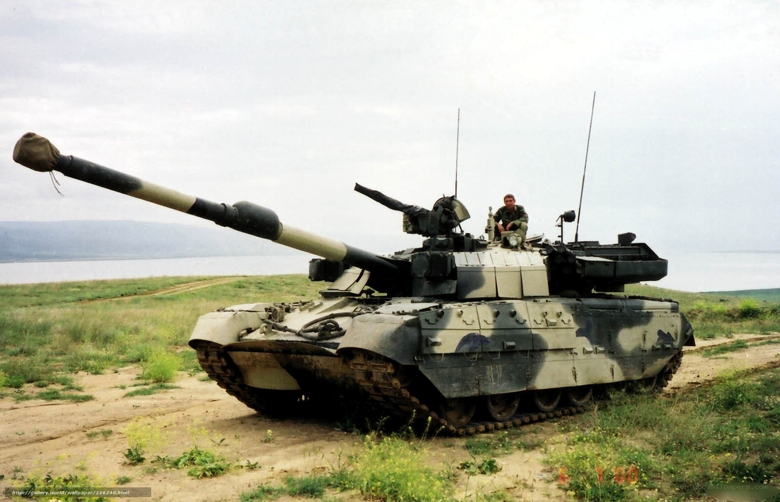 T-72 tank on a field