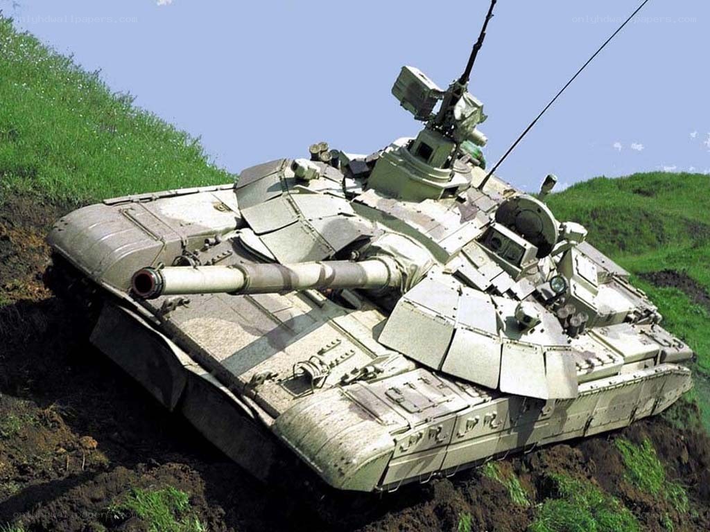 T-72 tank on a hill