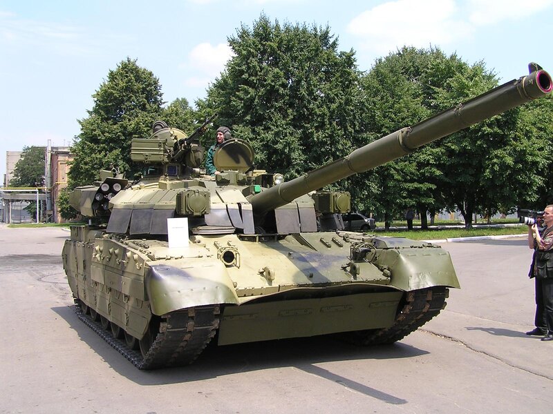 T-72 tank on display
